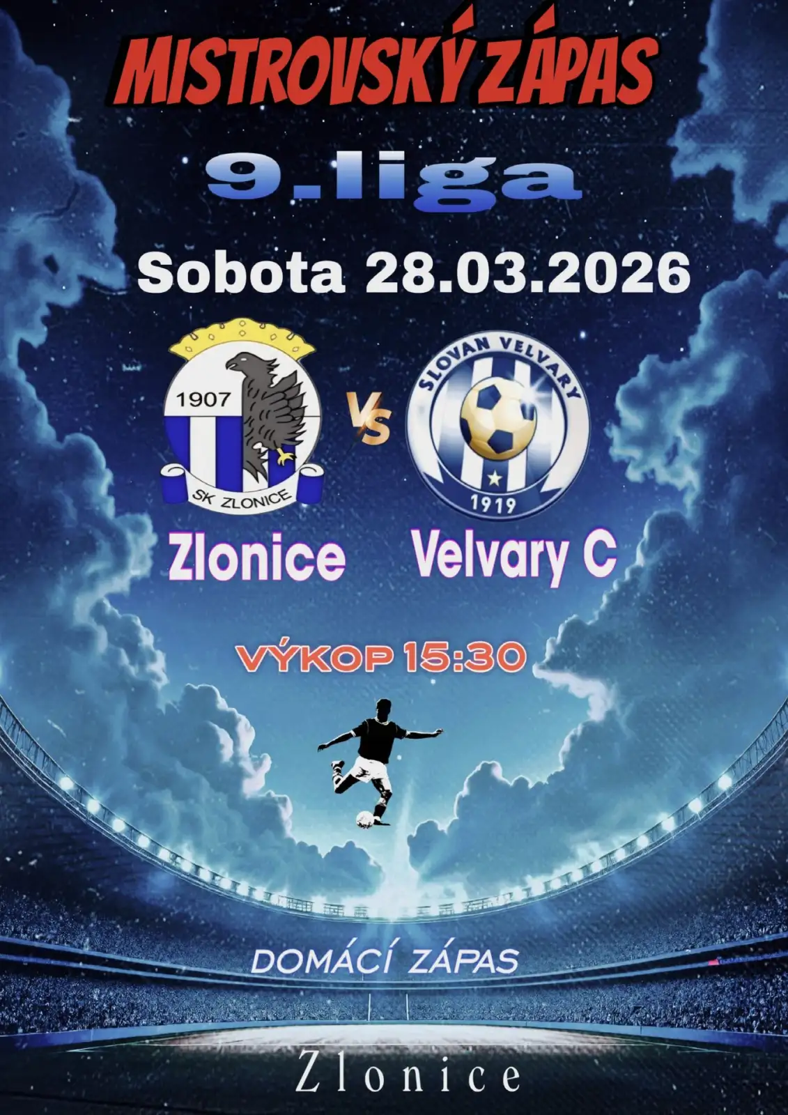 domácí mistrovský zápas