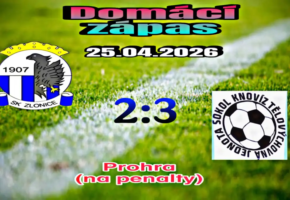 Odehraný  zápas A - mužstva  25.04.2026